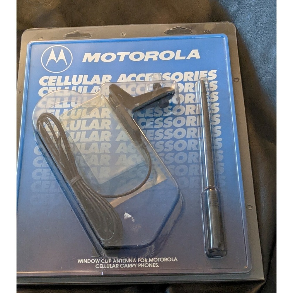 Vintage Motorola Mobile Cellular Window Clip Antenna Carry Phone 34748 NEW